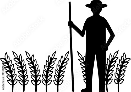 farmer silhouette.eps
