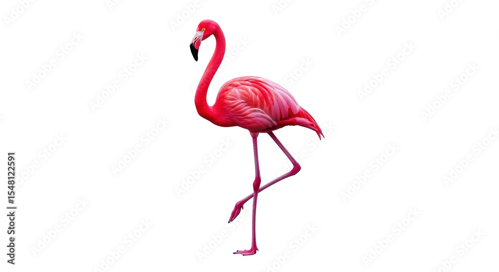 Fototapeta premium Isolated Pink Flamingo