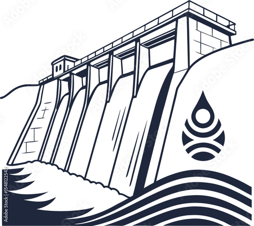 hydroelectric dam water energy power station flow