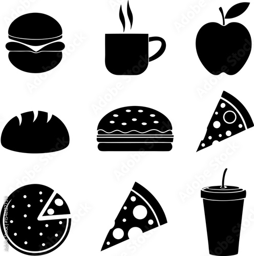 food and drink icon collection   vector illustrati.eps
