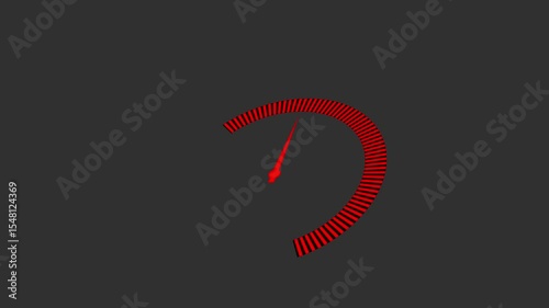 speedometer with needle near the max Digital speed meter animation, Speedometer Display..