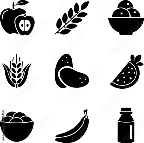 healthy food   diet food icons set vector (1).eps
