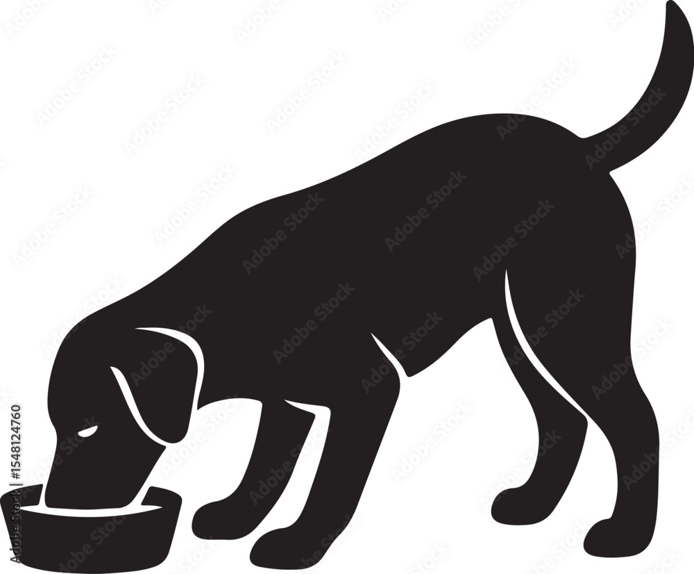 Fototapeta premium dog vector art কুকুর 