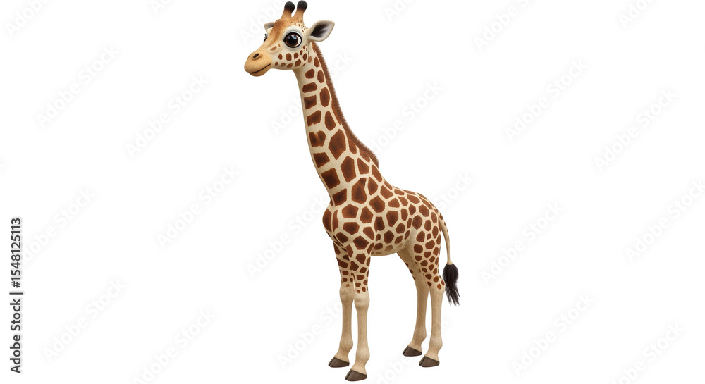 Fototapeta premium Isolated Giraffe Animal