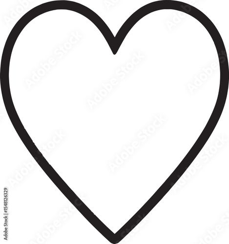 Title:
Heart Outline Simple Black Line Art Icon