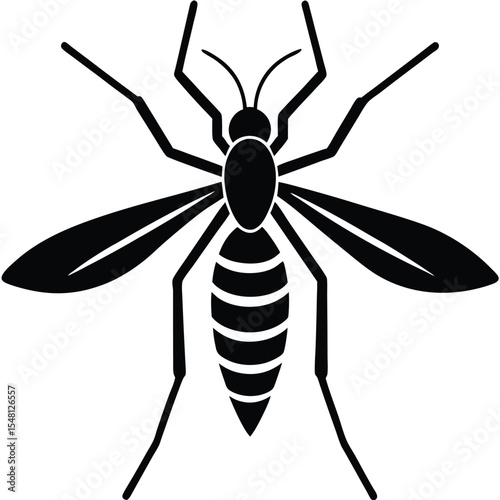 mosquito icon on white background 