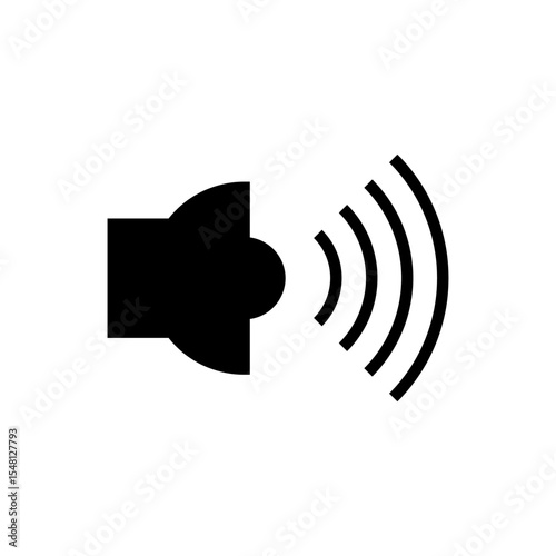 Wallpaper Mural speaker icon, simple flat style, vector illustration, symbol, design logo template pictogram, for ui or ux isolated on white for mobile app, editable Torontodigital.ca