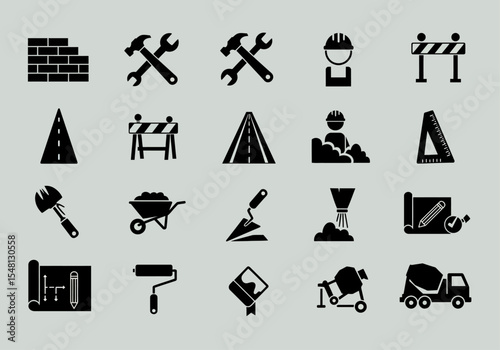 set of tools for construction