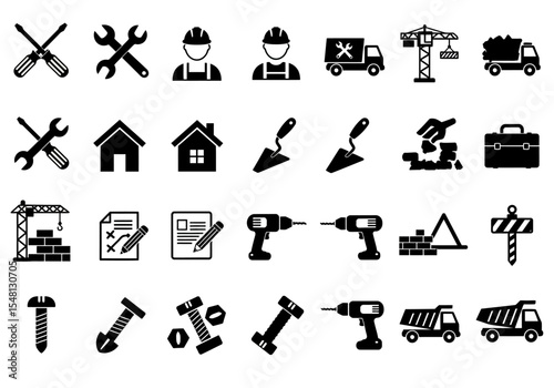 set of tools for construction