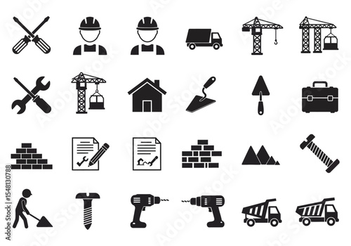 set of tools for construction