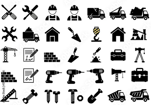 set of tools for construction
