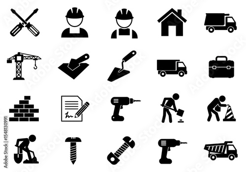 set of tools for construction
