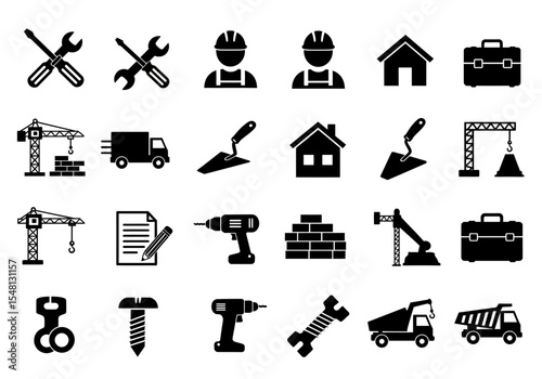 set of tools for construction