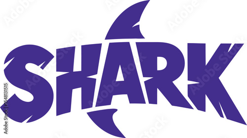 Purple Shark Logo Graphic Design for Branding