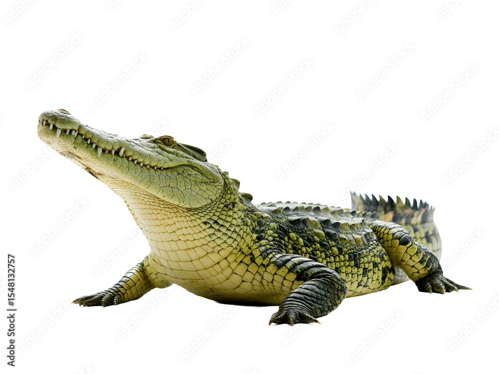 Fototapeta premium crocodile isolated on transperant background ,PNG Image