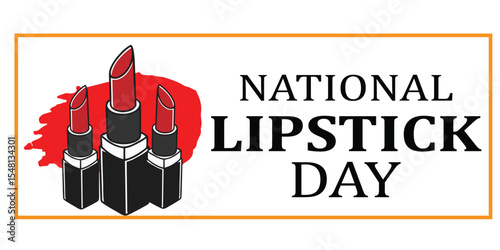 National Lipstick Day Celebration Poster