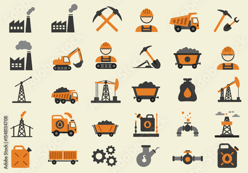 set of construction icons set