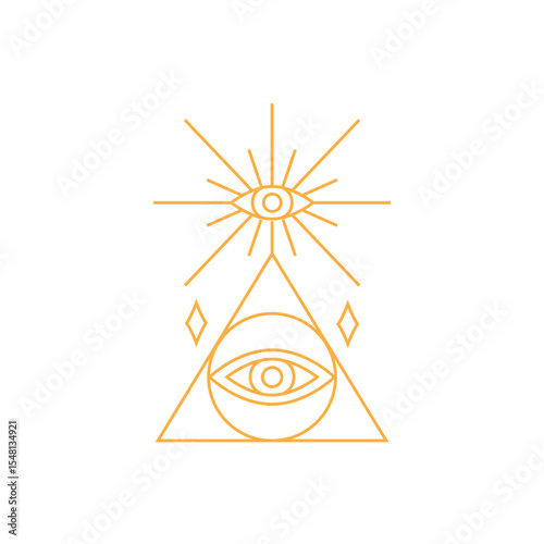 Mystic eye line icons
