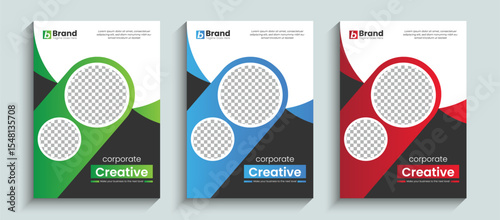 Creative corporate business brochure or book cover design template in A4 size. Template design for brochure, book cover, annual report, catalog, flyer or booklet, poster, Leaflet, magazine layout.