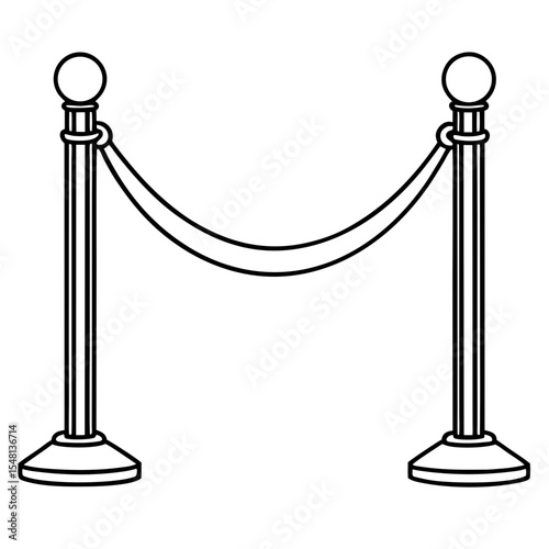 Retractable belt stanchion with rope for crowd control display  