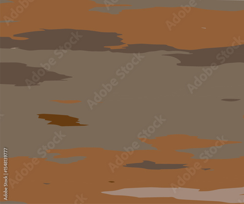 Abstract wood texture, Camouflage grunge background. Different shades of brown. Vector illustration