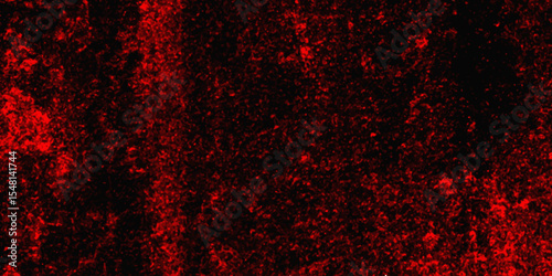 Trendy living red color texture of a concrete wall with cracks and scratches. limestone textured background. Decorative red panoramic background texture. Vintage texture of plaster or grungy marble.	