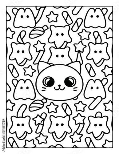 black and white hand drawn coloring pages