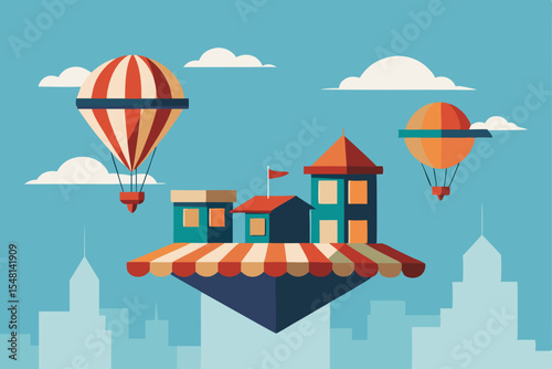 vector illustration of a city