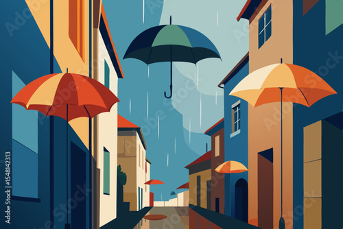 umbrella in the rain