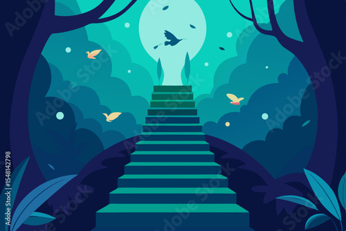 abstract background with tree