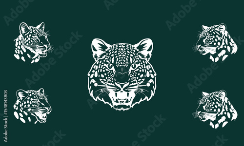 Premium Hand Drawn Panther vector 