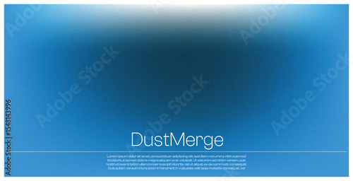 The image features a striking rectangular design with a smooth gradient that transitions from a deep, dark blue at the edges to a lighter, sky-blue center, creating a sense of depth and calmness. The 