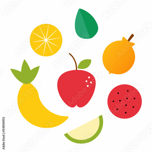 set of fruits