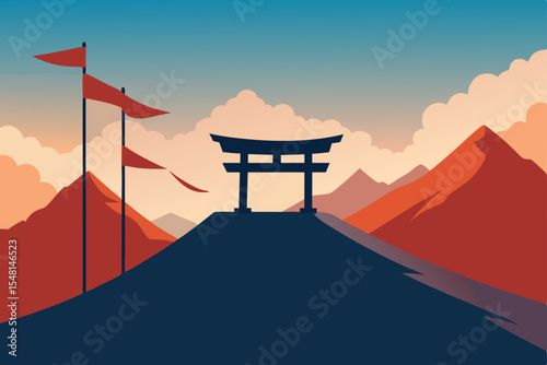 silhouette of a man on a mountain