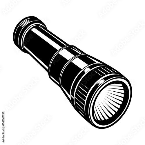Find the best flashlight vector illustration for camping hiking and emergency preparedness equipment needs