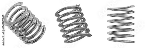 3D Chrome Metallic Abstract Shape Objects, 3d rendering steel gradient shape design element, futuristic, shiny design