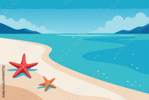 vector illustration of a summer background