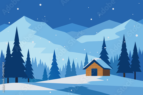 winter mountain landscape