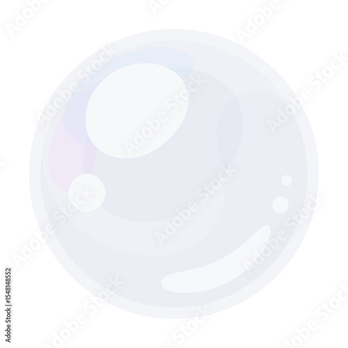 かわいい真珠が1粒のイラスト