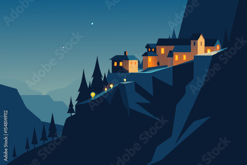 prague castle vector illustration