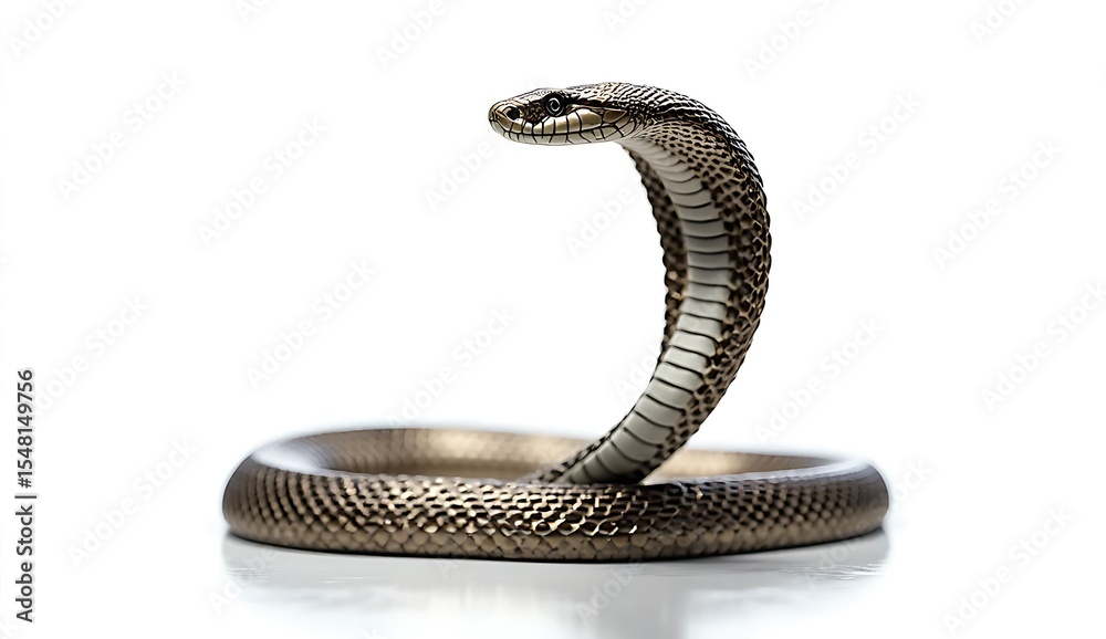 Fototapeta premium snake isolated on white