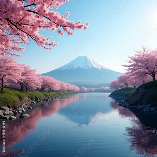 mount fuji and kawaguchiko lake