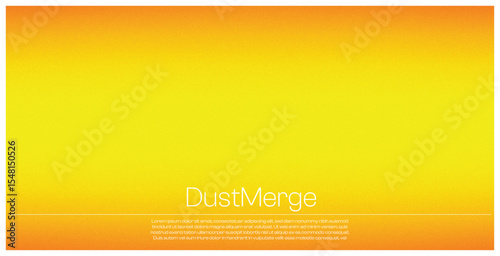 The image presents a bold rectangular design with a smooth gradient that transitions from a warm, fiery orange at the edges to a bright, sunny yellow at the center, radiating a sense of enthusiasm and