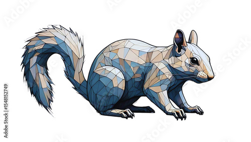 vector illustration of a squirrel