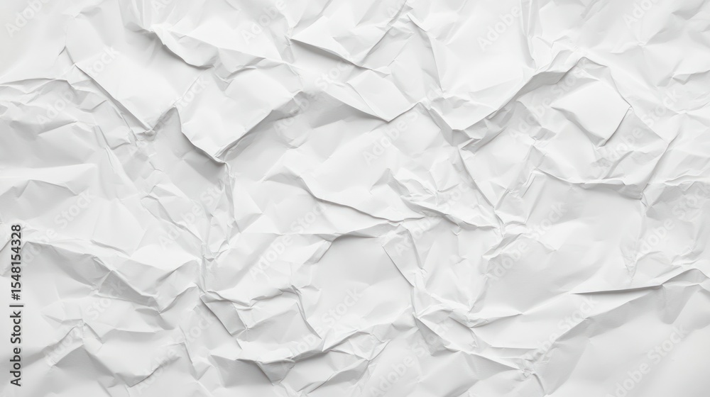 Fototapeta premium Crumpled white paper texture