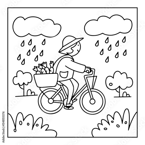 vector illustration of coloring pages