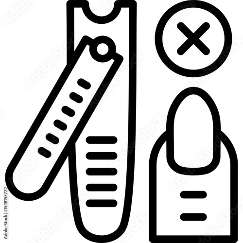 No nail cutting Icon