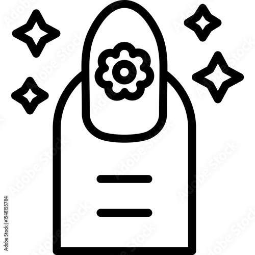 Nail stickers Icon