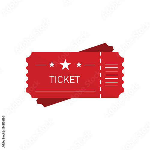Ticket Icon Vector Design.