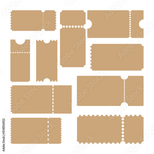 Ticket Icon Set Vector Design.